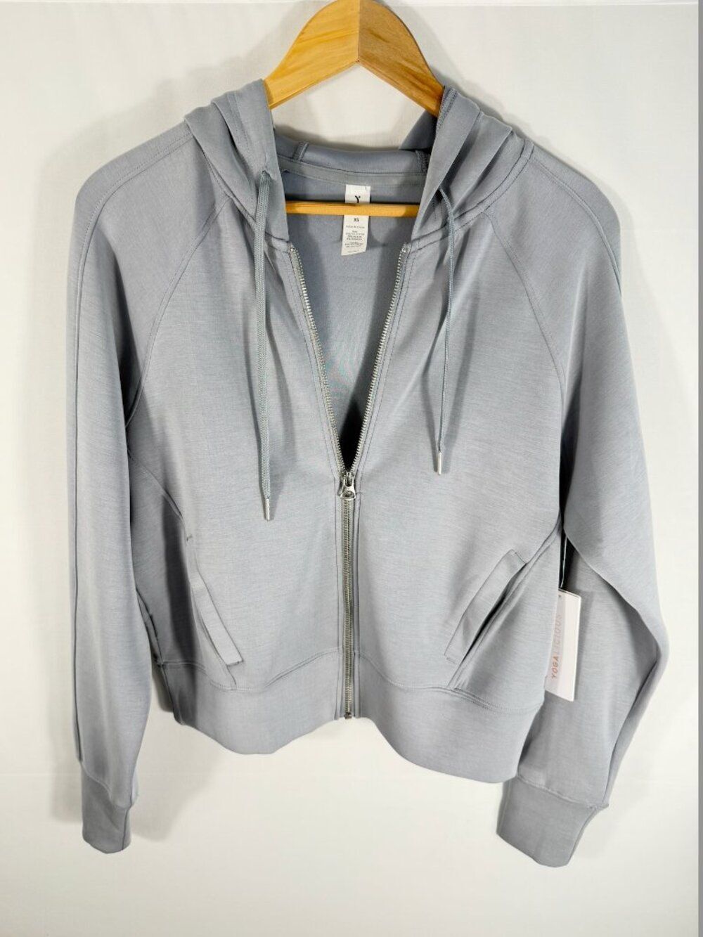 Yogalicious Full Zip Hoodie XS Athletic Lightweight Jacket Workout Athleisure - Picture 2 of 7